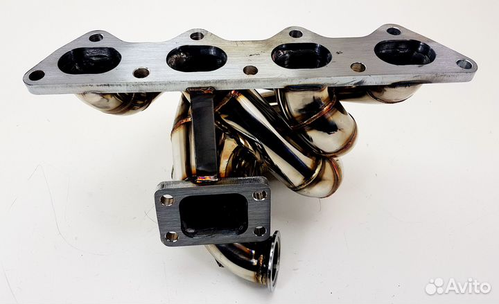 Выпускной коллектор + даунпайп Mitsubishi Lancer E