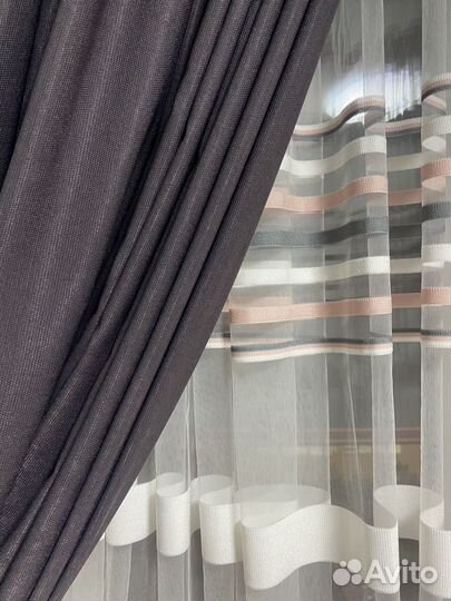 Комплект шторы и тюль