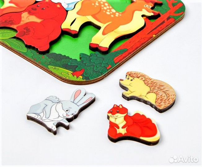 Зоопазл деревянный 