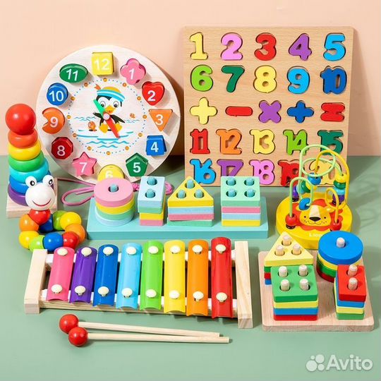 Развивающие игрушки монтессори