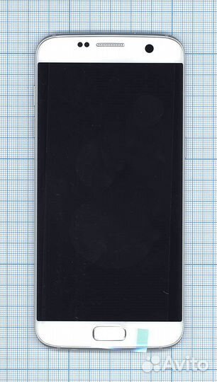 Дисплей Samsung G935F белый+рамка и аккумулятором