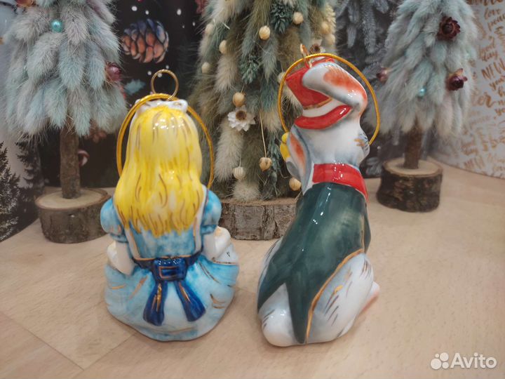 Лефортовский фарфор ёлочные игрушки статуэтки