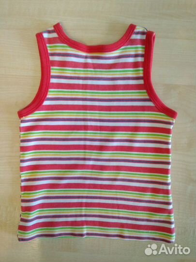 Яркая майка на девочку 1-2 года