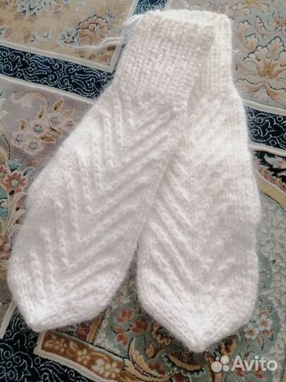 Варежки из пуха норки