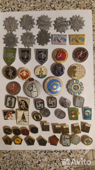 Значки СССР спортивные