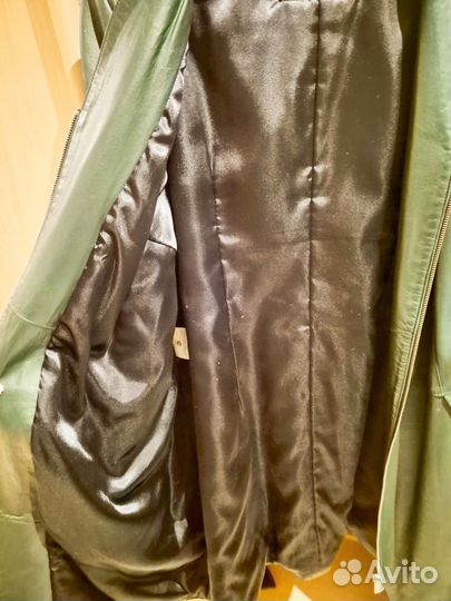 Пальто из натуральной кожи