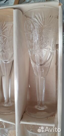 Рюмка бокал хрусталь Дятьково набор