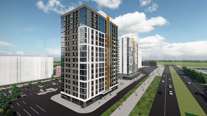 2-к. квартира, 56,9 м², 16/16 эт.