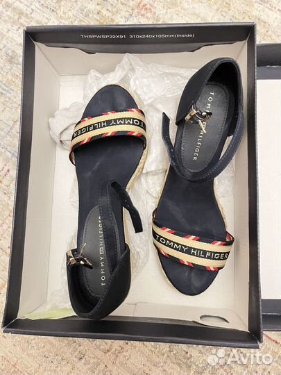 Tommy hilfiger босоножки 39 оригинал танкетка