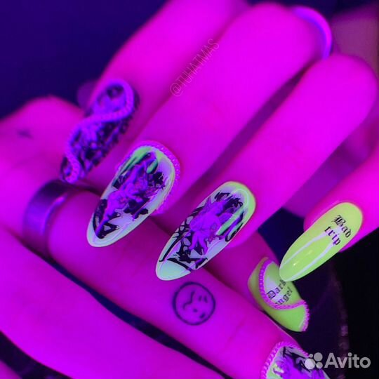 Крейзи маникюр/наращивание ногтей