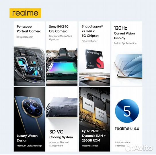 realme 12 Pro+, 8/256 ГБ
