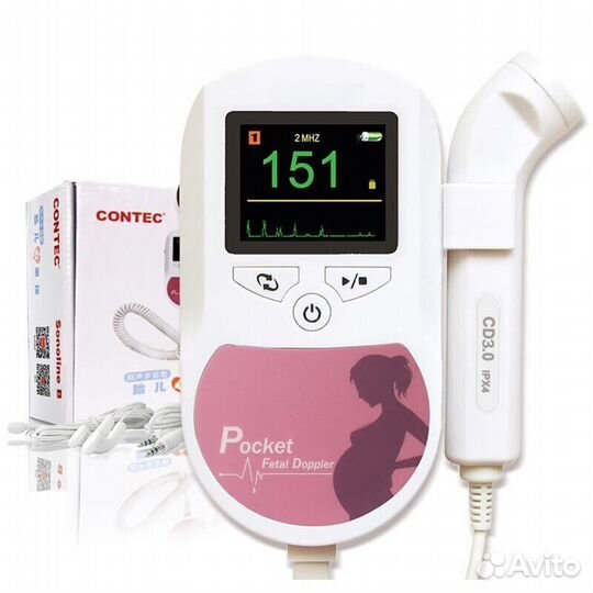 Фетальный допплер Contec (Гель в комплекте)