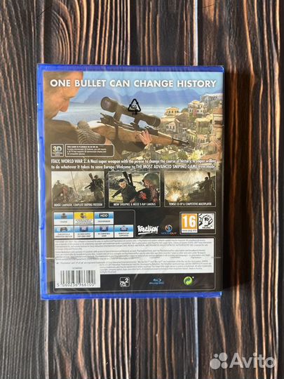 Sniper elite 4 ps4 (диск новый)