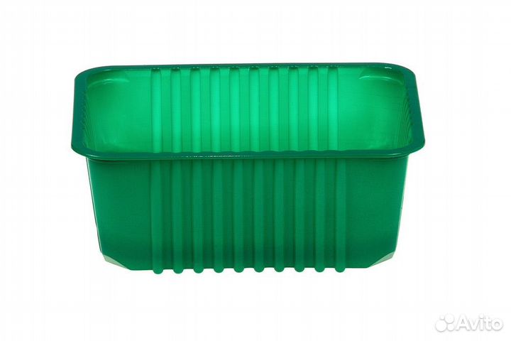 Лоток зеленый на 400(500) грамм (144/184/74 мм)