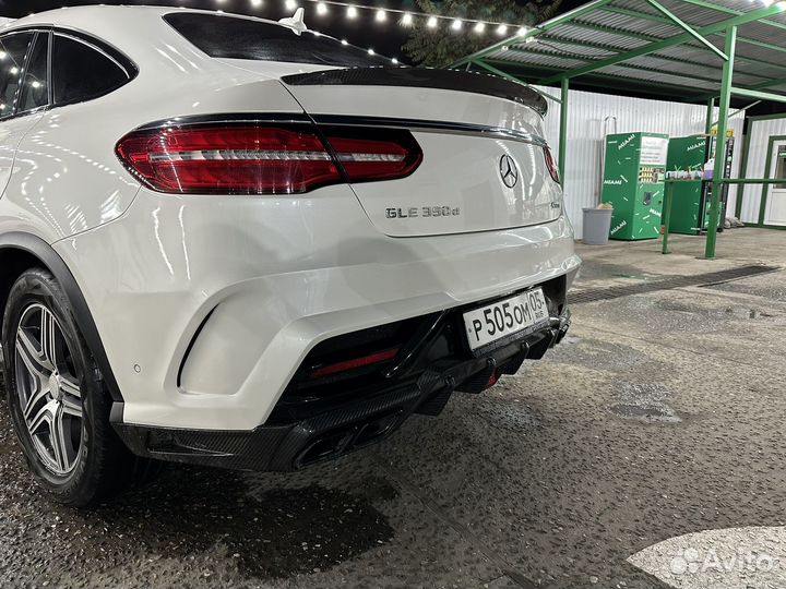 Gle 166 бампер задний карбон