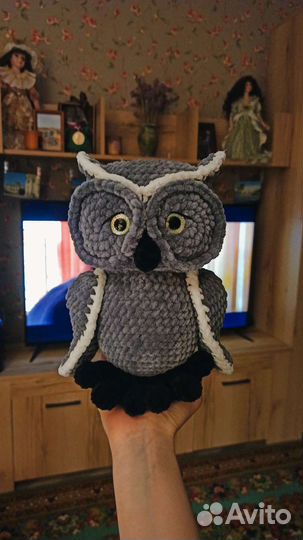 Игрушка ручной работы Сова