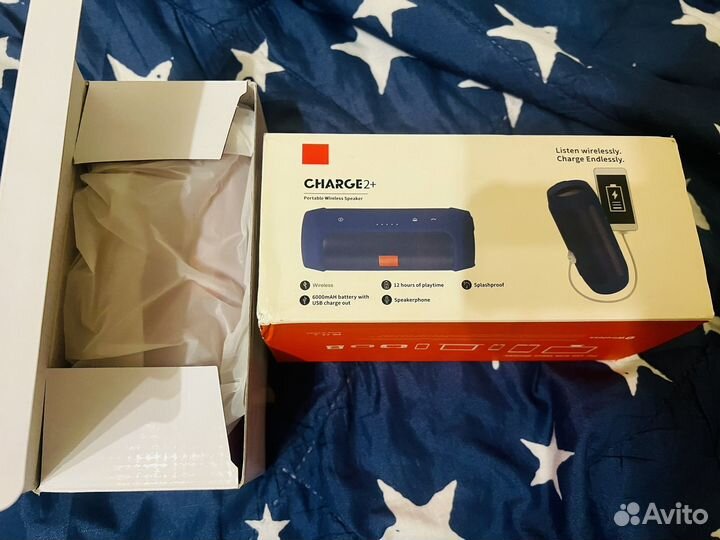 Колонка JBL charge 2+ красная оригинал