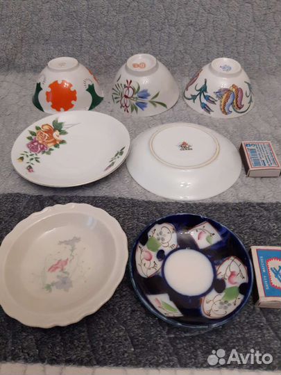 Пиалы и блюдца времен СССР