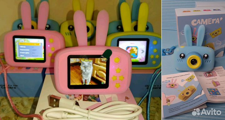 Детский фотоаппарат X9 Зайка Фото Видео Звук