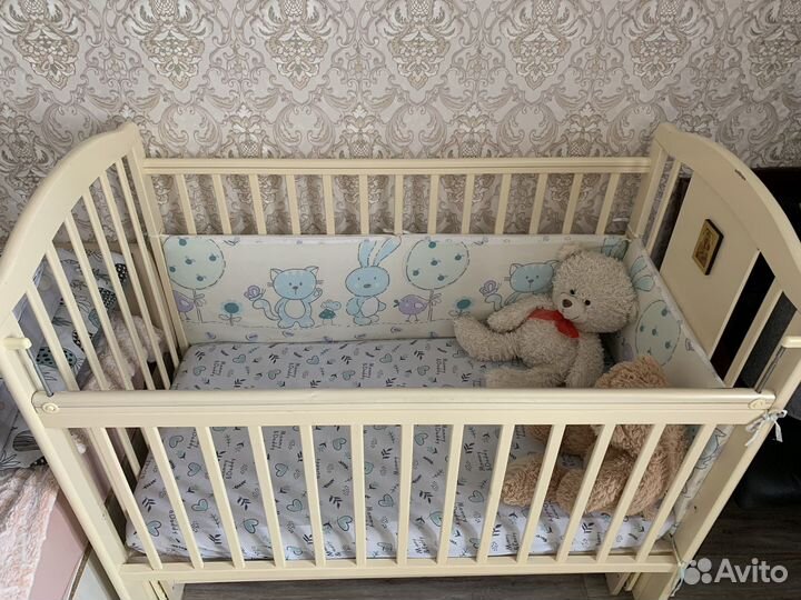 Детская кровать из массива березы