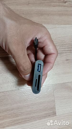 Переходник type-c usb sd tf cf