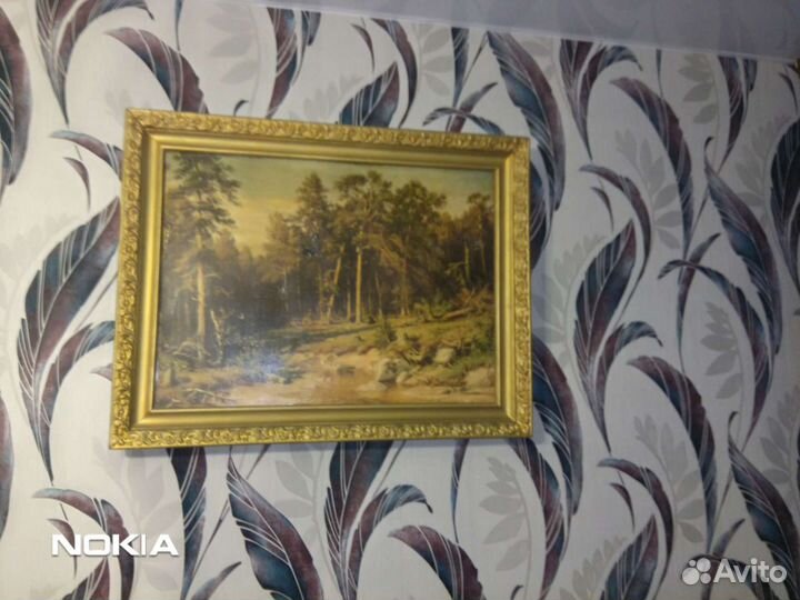 Картина на холсте старинная