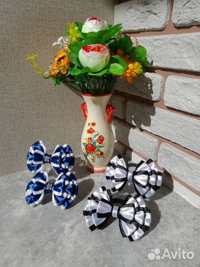 Школьные бантики на резинке