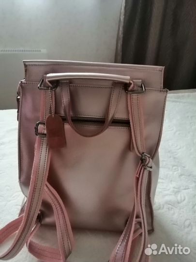 Сумка натуральная кожа рюкзак