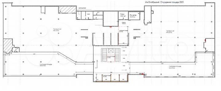 Торговые площади от 12 до 600 м²