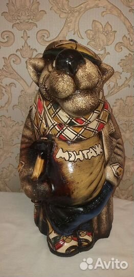 Волк статуэтка.садовая фигурка