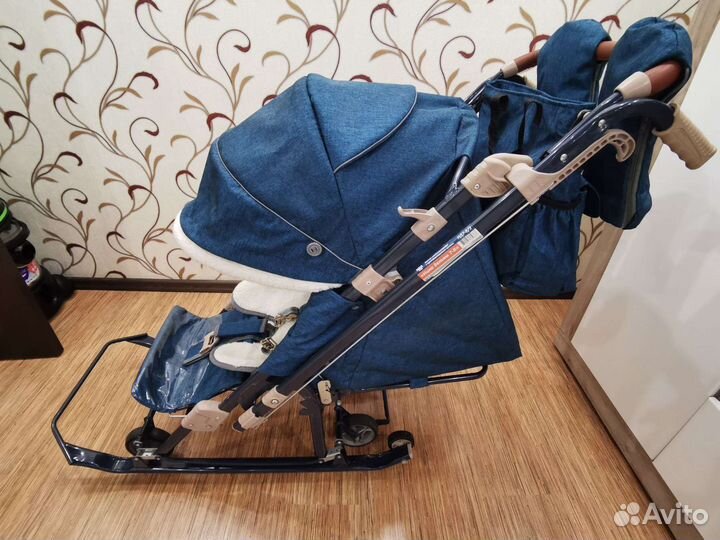 Детские санки коляска ника 7 8
