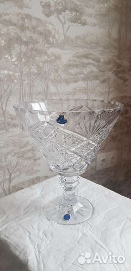 Ваза для фруктов Космос хрусталь фруктовница