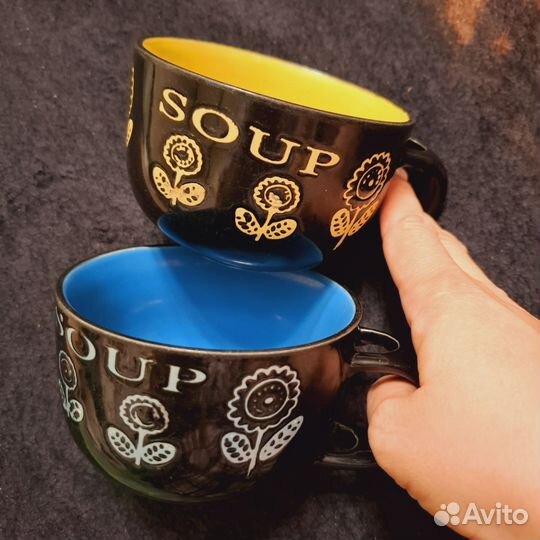 Супница бульонница, 2 штуки