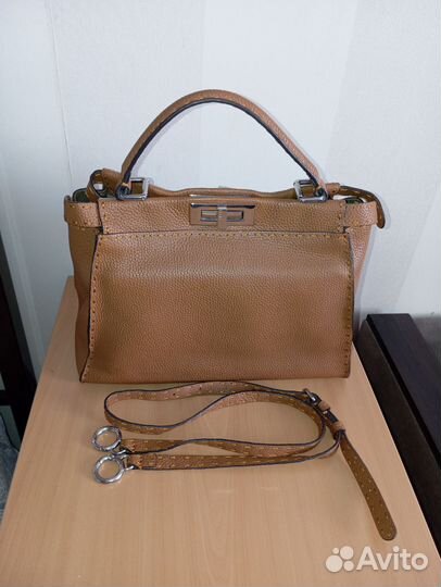 Сумка женская Fendi Brown Selleria(оригинальная)