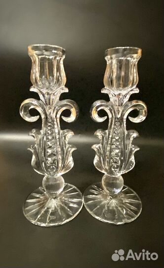 Вазы для цветов, фужеры из Богемского стекла