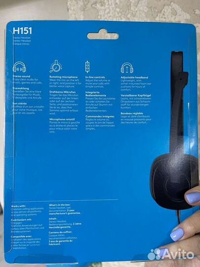 Новые наушники с микрофоном Logitech