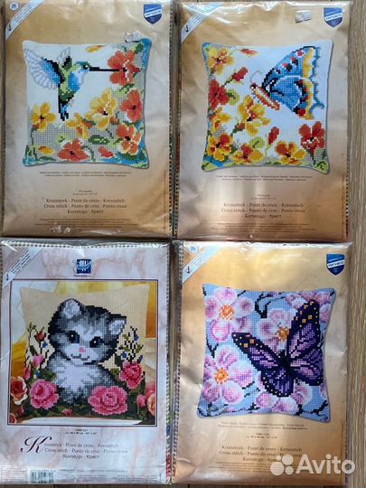 Набор для вышивания подушки Вервако новый