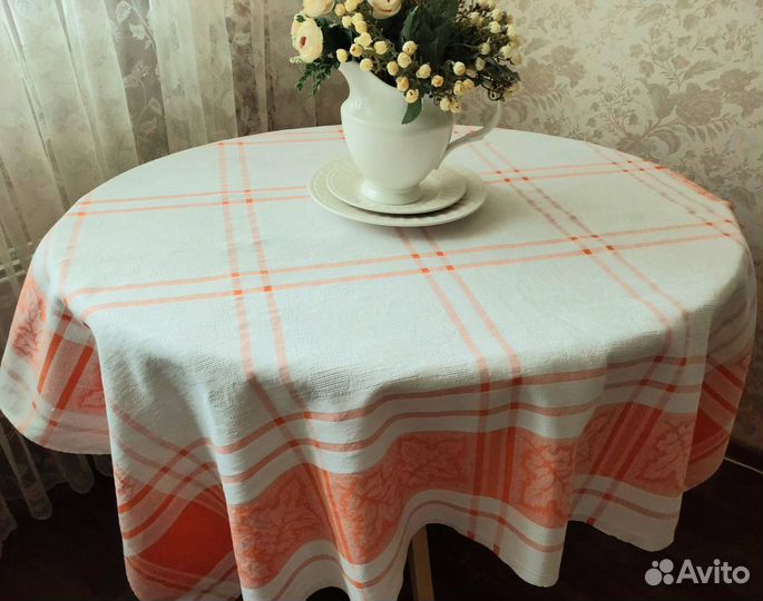 Скатерть льняная СССР