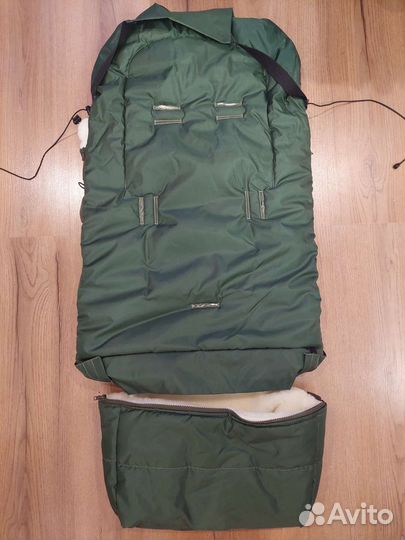 Конверт трансформер меховой в санки, в коляску