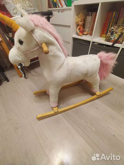 Качалка лошадь единорог