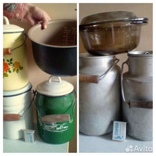 Кастрюли,ведро,кухонная утварь