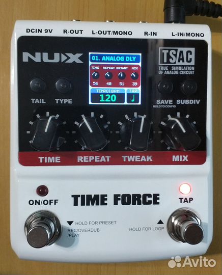 Гитарная педаль эффектов Nux Time Force