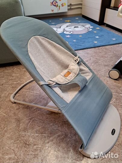 Шезлонг для новорожденных luxmom