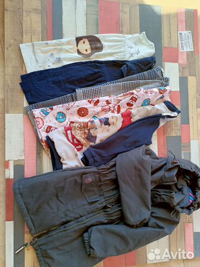 Вещи пакетом на девочку рост 122 128