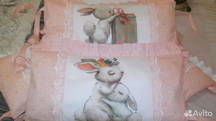 Бортики подушки в детскую кроватку