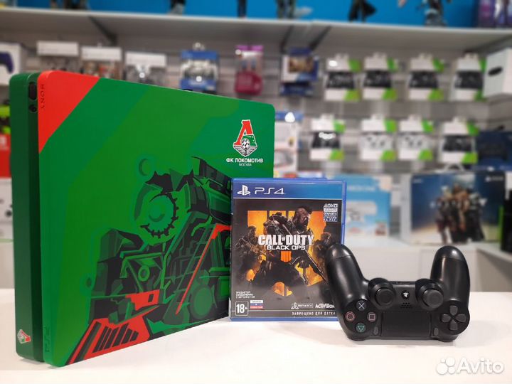 Кастомная Ps4 slim 1tb + Call of Duty Black Ops 4