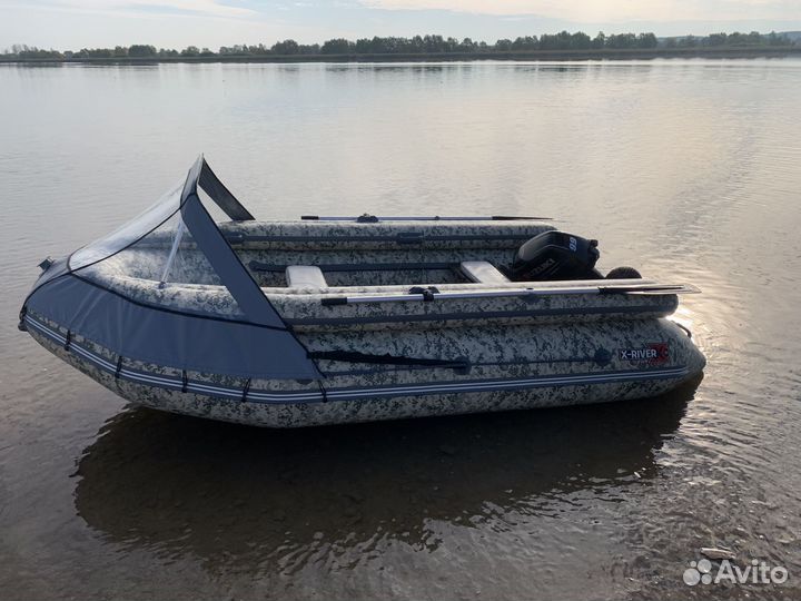 Комплект лодка X-river(пвх ндвд) +мотор suzuki 9.9