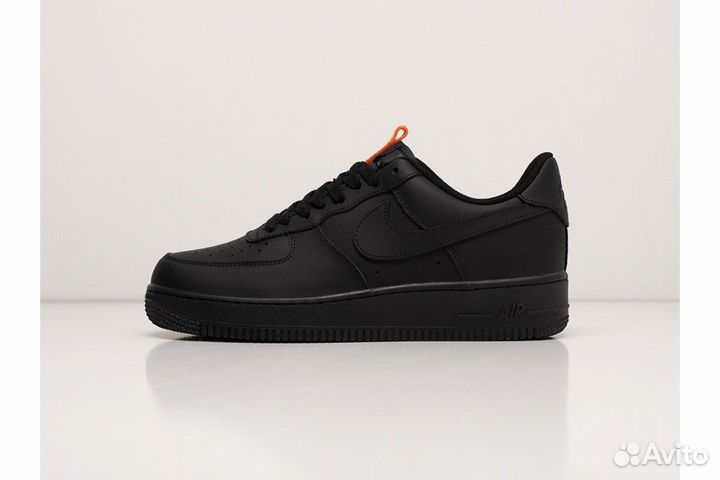 Nike Air Force 1 Black с мехом (42р)