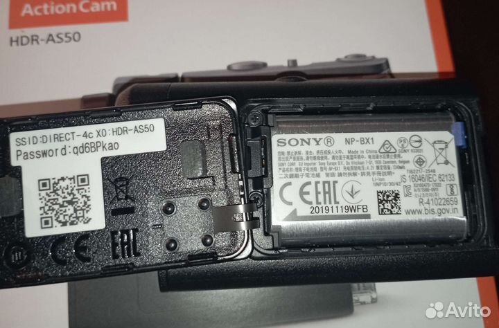 Экшн камера sony hdr as50