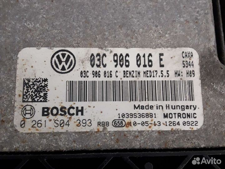 Блок управления двигателем Skoda Octavia A5 caxa